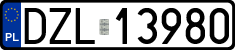 License plates of Poland, Regular car plates