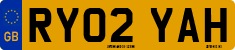 License plate of the United Kingdom, 2001 year system