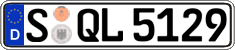 German license plate, Regular plates