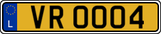 License plate of Luxembourg, 2003 year system