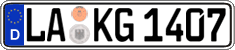 German license plate, Regular plates