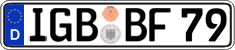 German license plate, Regular plates