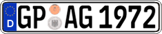 German license plate, Regular plates