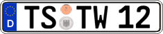 German license plate, Regular plates