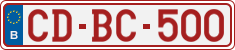License plate of Belgium, Diplomatic
