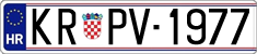 License plate of Croatia, Oldtimers