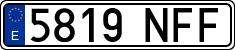 License plates of Spain, Ordinary (2000)
