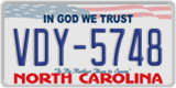 North Carolina, ABC-1234