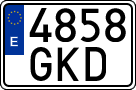 License plates of Spain, Ordinary (2000)