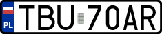 License plates of Poland, Regular car plates