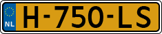 License plate of the Netherlands, Cars