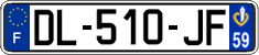 French license plate, SIV (ordinary)