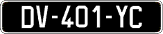 French license plate, SIV (oldtimers)