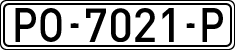 License plates of Spain, 1971 year series