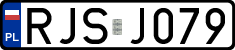 License plates of Poland, Regular car plates