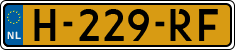 License plate of the Netherlands, Cars
