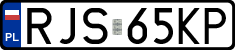 License plates of Poland, Regular car plates