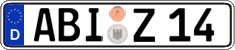 German license plate, Regular plates
