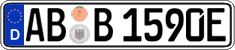 German license plate, Electric vehicles