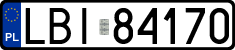 License plates of Poland, Regular car plates