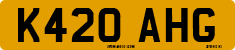License plate of the United Kingdom, 1983 year system