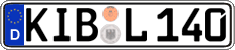 German license plate, Regular plates