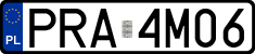License plates of Poland, Regular car plates