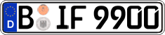 German license plate, Regular plates