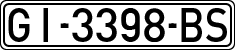 License plates of Spain, 1971 year series