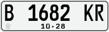 License plate of Indonesia, Regular plates