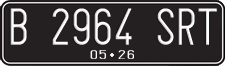 License plate of Indonesia, Regular plates