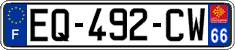 French license plate, SIV (ordinary)