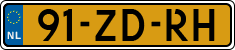 License plate of the Netherlands, Cars