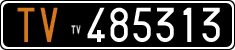 License plate of Italy, Cars (1927 year series)