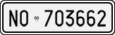 License plate of Italy, Cars (1927 year series)