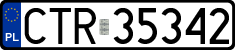 License plates of Poland, Regular car plates