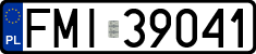 License plates of Poland, Regular car plates