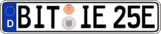 German license plate, Electric vehicles