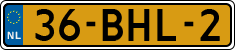 License plate of the Netherlands, Heavy Commercial Vehicles (1994 system)