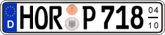 German license plate, Seasonal plates