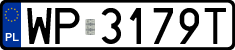 License plates of Poland, Regular car plates