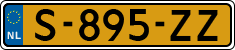 License plate of the Netherlands, Cars