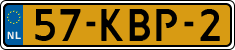 License plate of the Netherlands, Cars