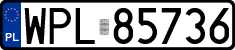 License plates of Poland, Regular car plates