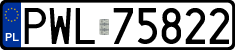 License plates of Poland, Regular car plates