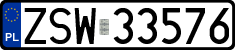 License plates of Poland, Regular car plates