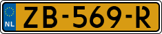 License plate of the Netherlands, Cars