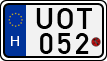 license plates of Hungary, Motorcycles (1990)