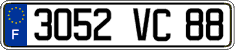 French license plate, FNI
