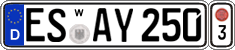 German license plate, Transferable license plates